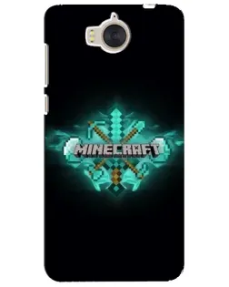 Чехол для Huawei Y5 2017 (MYA) с картинкой «Minecraft Diamond лого»