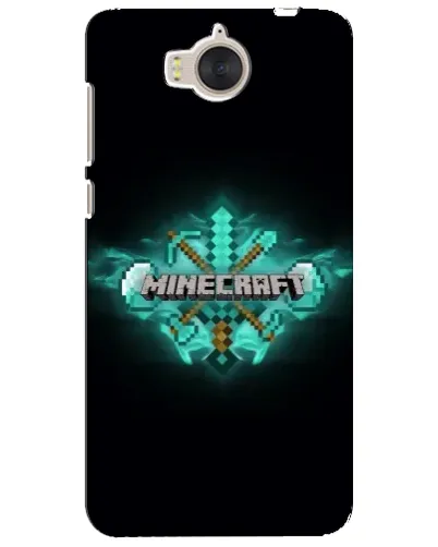 Чехол для Huawei Y5 2017 (MYA) с картинкой «Minecraft Diamond лого»