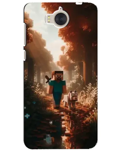 Чехол для Huawei Y5 2017 (MYA) с картинкой «Стив в лесу»