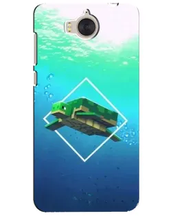 Чехол для Huawei Y5 2017 (MYA) с картинкой «Черепаха Minecraft»