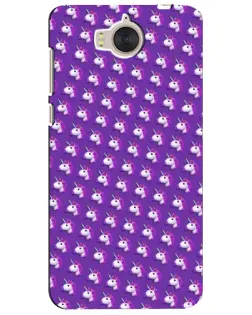 Чехол для Huawei Y5 2017 (MYA) с картинкой «Единороги на фиолетовом»