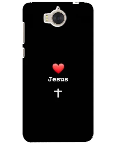 Чехол для Huawei Y5 2017 (MYA) с картинкой «Сердце - Jesus» Чехол для Huawei Y5 2017 (MYA) с картинкой «Сердце - Jesus»