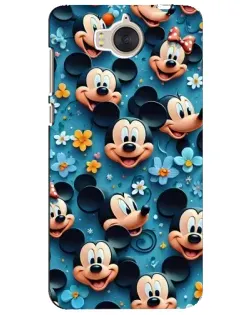 Чехол для Huawei Y5 2017 (MYA) с картинкой «Паттерн Микки и Минни»