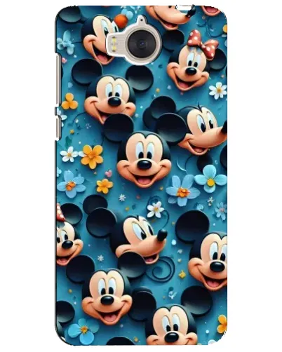 Чехол для Huawei Y5 2017 (MYA) с картинкой «Паттерн Микки и Минни»