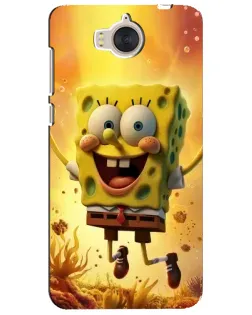 Чехол для Huawei Y5 2017 (MYA) с картинкой «Губка Боб прыгает»
