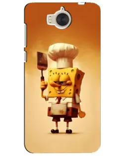 Чехол для Huawei Y5 2017 (MYA) с картинкой «Губка Боб повар»