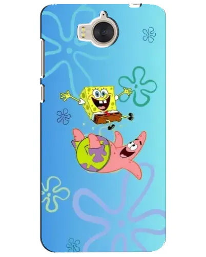 Чехол для Huawei Y5 2017 (MYA) с картинкой «Спанч Боб и Патрик»