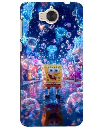 Чехол для Huawei Y5 2017 (MYA) с картинкой «Неоновый океан»