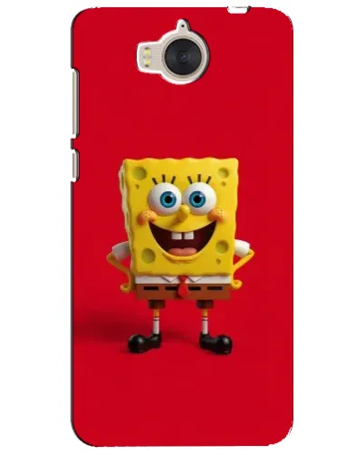 Чехол для Huawei Y5 2017 (MYA) с картинкой «Спанч Боб на красном»