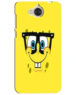 Чехол для Huawei Y5 2017 (MYA) с картинкой «Минималистичный Спанч Боб»