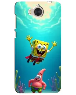 Чехол для Huawei Y5 2017 (MYA) с картинкой «Спанч Боб под водой»