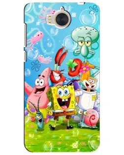 Чехол для Huawei Y5 2017 (MYA) с картинкой «Губка Боб и друзья»