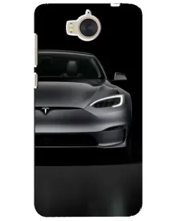 Чехол для Huawei Y5 2017 (MYA) с картинкой «Tesla Model S Look»