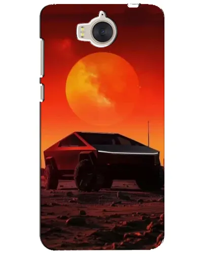 Чехол для Huawei Y5 2017 (MYA) с картинкой «Cybertruck на Марсе»