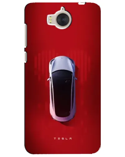 Чехол для Huawei Y5 2017 (MYA) с картинкой «Tesla Top View»