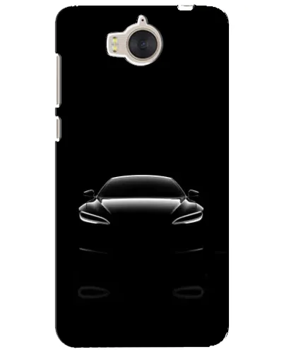 Чехол для Huawei Y5 2017 (MYA) с картинкой «Силуэт Tesla Night»