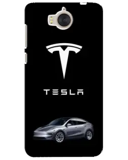 Чехол для Huawei Y5 2017 (MYA) с картинкой «Tesla Model Y» Чехол для Huawei Y5 2017 (MYA) с картинкой «Tesla Model Y»
