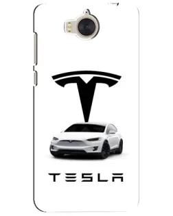 Чехол для Huawei Y5 2017 (MYA) с картинкой «Tesla White Style» Чехол для Huawei Y5 2017 (MYA) с картинкой «Tesla White Style»