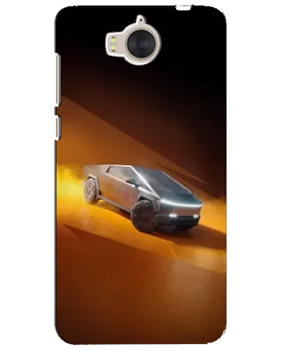 Чехол для Huawei Y5 2017 (MYA) с картинкой «Cybertruck в пустыне»