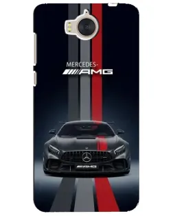 Чехол для Huawei Y5 2017 (MYA) с картинкой «Mercedes — белый карбон»