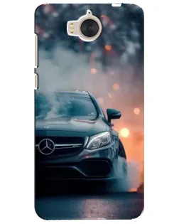 Чехол для Huawei Y5 2017 (MYA) с картинкой «Mercedes — ночной город»