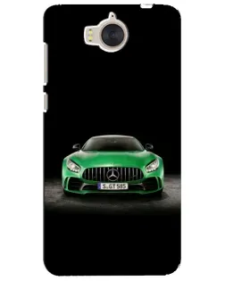 Чехол для Huawei Y5 2017 (MYA) с картинкой «Mercedes — неоновый лого»