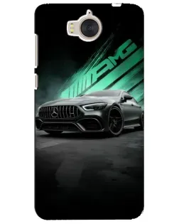 Чехол для Huawei Y5 2017 (MYA) с картинкой «Темный Mercedes AMG»