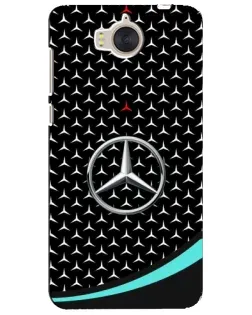 Чехол для Huawei Y5 2017 (MYA) с картинкой «Mercedes — бирюзовый акцент»