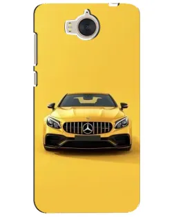 Чехол для Huawei Y5 2017 (MYA) с картинкой «Желтый Mercedes GT»