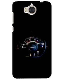 Чехол для Huawei Y5 2017 (MYA) с картинкой «Салон Audi — руль»