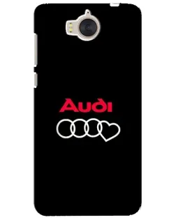 Чехол для Huawei Y5 2017 (MYA) с картинкой «Логотип Audi Heart»