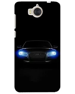 Чехол для Huawei Y5 2017 (MYA) с картинкой «Audi в неоне»