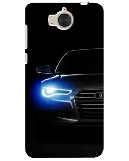 Чехол для Huawei Y5 2017 (MYA) с картинкой «Неоновый взгляд Audi»