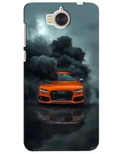 Чехол для Huawei Y5 2017 (MYA) с картинкой «Audi в облаках дыма»