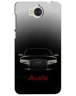 Чехол для Huawei Y5 2017 (MYA) с картинкой «Audi — градиентный контур»