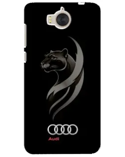 Чехол для Huawei Y5 2017 (MYA) с картинкой «Графика — пантера и Audi»
