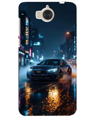 Чехол для Huawei Y5 2017 (MYA) с картинкой «Ночной город и Audi» Чехол для Huawei Y5 2017 (MYA) с картинкой «Ночной город и Audi»