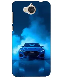 Чехол для Huawei Y5 2017 (MYA) с картинкой «Audi — голубая энергия»