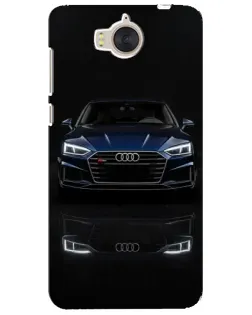 Чехол для Huawei Y5 2017 (MYA) с картинкой «Audi — ночное отражение»