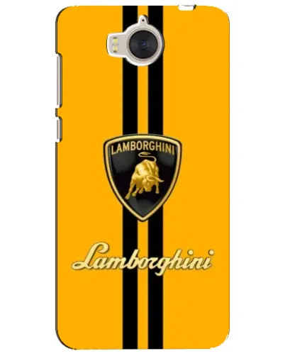 Чехол для Huawei Y5 2017 (MYA) с картинкой «Lamborghini Stripe желтый»