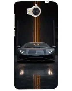 Чехол для Huawei Y5 2017 (MYA) с картинкой «Lamborghini золотые линии»