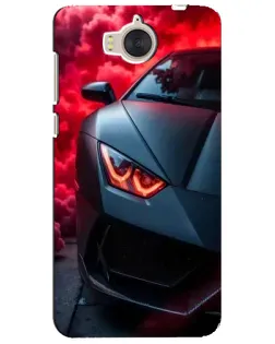 Чехол для Huawei Y5 2017 (MYA) с картинкой «Lamborghini красное сияние»