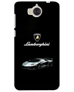 Чехол для Huawei Y5 2017 (MYA) с картинкой «Логотип Lamborghini классика»