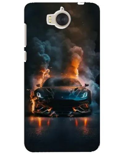 Чехол для Huawei Y5 2017 (MYA) с картинкой «Lamborghini дымная эстетика»