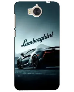 Чехол для Huawei Y5 2017 (MYA) с картинкой «Классическая надпись Lamborghini»