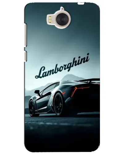 Чехол для Huawei Y5 2017 (MYA) с картинкой «Классическая надпись Lamborghini»
