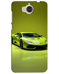 Чехол для Huawei Y5 2017 (MYA) с картинкой «Салатовый Lamborghini Huracan»