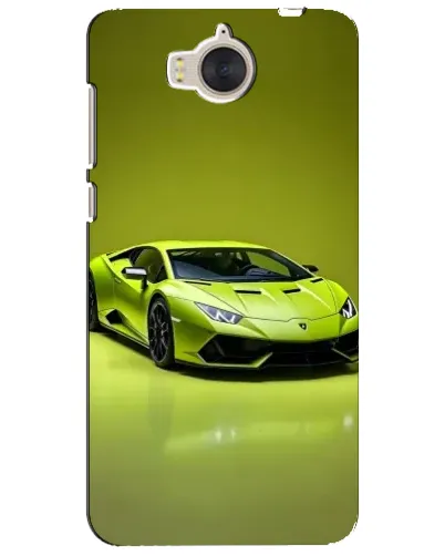 Чехол для Huawei Y5 2017 (MYA) с картинкой «Салатовый Lamborghini Huracan»