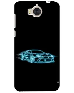 Чехол для Huawei Y5 2017 (MYA) с картинкой «Неоновый контур Lamborghini»