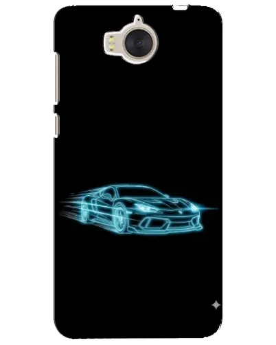 Чехол для Huawei Y5 2017 (MYA) с картинкой «Неоновый контур Lamborghini»